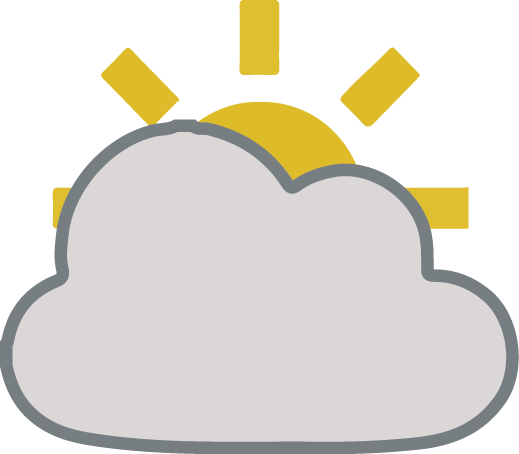 Mayormente nublado dia