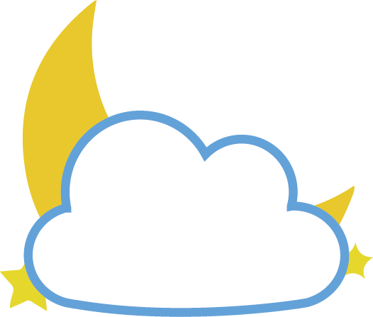 Nublado con claros noche